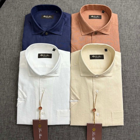 로로피아나 25ss 남성 반팔 셔츠 4컬러