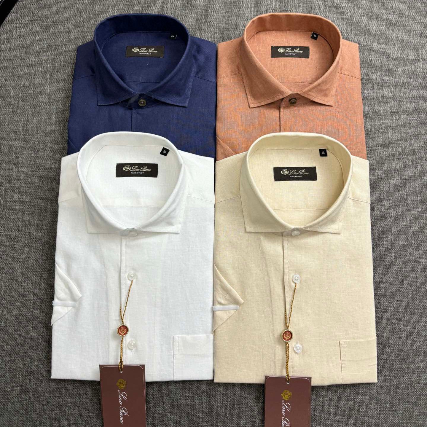 로로피아나 25ss 남성 반팔 셔츠 4컬러