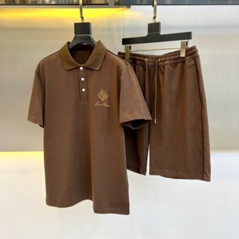 로로피아나 25ss 남성 폴로 반팔티셔츠 반바지 세트 3컬러