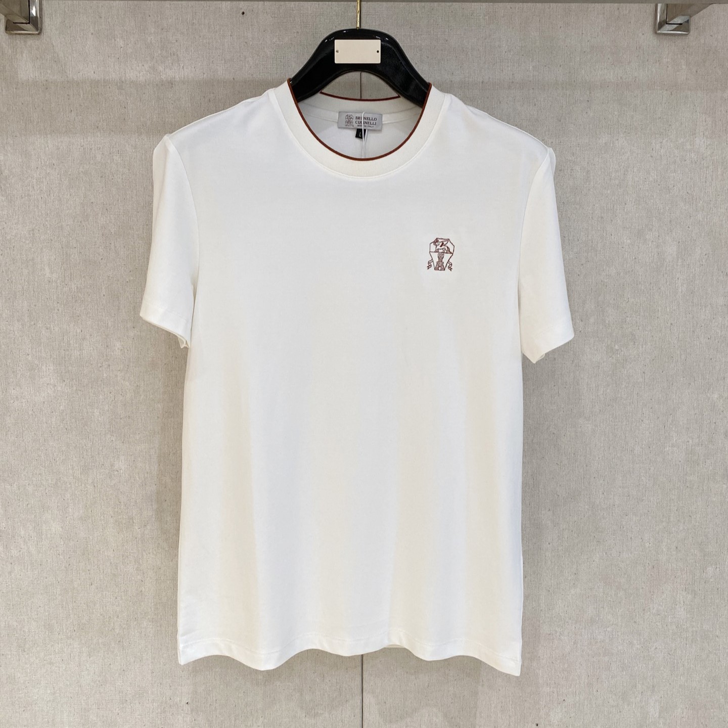 브루넬로쿠치넬리 25ss 남성 반팔 티셔츠 화이트